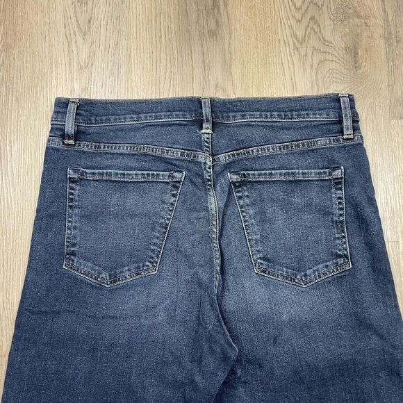 Flint and Tinder Jeans Mens 32x32 Blue Relaxed Fit Straight Distressed Made USA - Picture 8 of 12